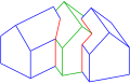 Polyeder: 3 Häuser