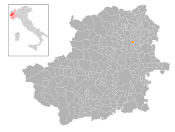 Locatie van Ciconio in Turijn (TO)