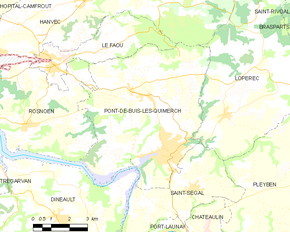 Poziția localității Pont-de-Buis-lès-Quimerch
