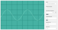 Oscillogram of middle C (262 Hz). (Scale: 1 square is equal to 1 millisecond)