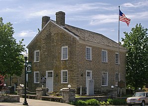 Das Old Green County Courthouse im Downtown Greensburg Historic District in Greensburg, gelistet im NRHP