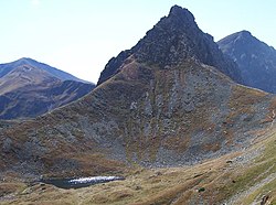 Ostrý Roháč a Horné Jamnické Pleso