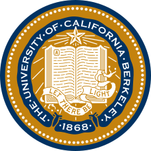 The seal of the University of California, Berkeley 1868