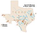 Image 12Spanish missions within the boundaries of what is now the state of Texas. (from History of Texas)