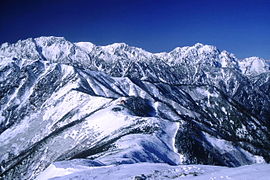 Il Tateyama e il Monte Tsurugi dal Monte Jii