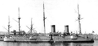 Wczesny rosyjski krążownik pancerny „Władimir Monomach” z 1883