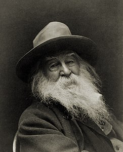 Walt Whitman with a large beard and moustache.