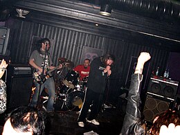 Performing in Turku, Finland, in 2007