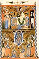 Жёны-мироносицы. Миниатюра в Евангелии XIII века