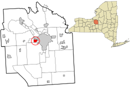 Location in Onondaga County and the state of New York.