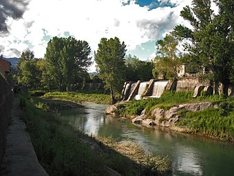 Llobregat a Gironella amb resclosa