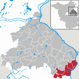 Amt Lebus läge i Landkreis Märkisch-Oderland, Brandenburg.