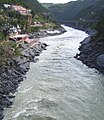 Bhagirathi Naddi (aage), Alaknanda se ile waala, Devprayag ke lage, jiske baad ii Ganaga me bahe ke jaawe hae.