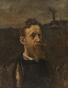 Autoportrait, Constantin Meunier, 1885.
