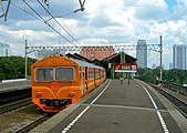 In tren ha estasyon han Gambir ha Central Jakarta