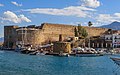 Vista del castillo y la bahía de Kyrenia.