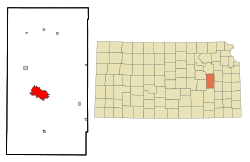 Vị trí trong Quận Lyon, Kansas