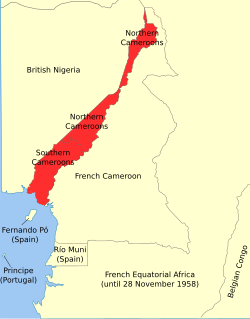 Location of Cameroon