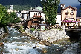 Naissance de l'Oglio à Ponte di Legno