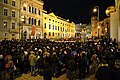Демонстрация на Пегида и контра демонстрация срещу Пегида в австрийската столица Виена на 2 февруари 2015 г.