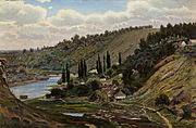 نمایی از دریاچه اوسیاچ در کارینتیا, ۱۸۸۶