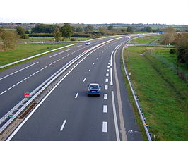 De A71 bij Saint-Amand-Montrond