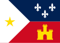 Drapeau des Cadiens (Louisiane, États-Unis[31])