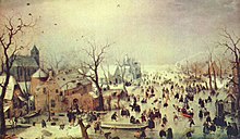 『スケーターのいる冬景色』(1608年頃) アムステルダム国立美術館