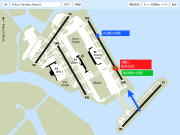 羽田空港の滑走路は4本あり、北東側「16L-34R」がC滑走路に当たる (CC BY-SA 4.0)}