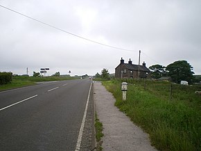 The Stake Gutter milepost in its setting - geograph.org.uk - 1381411.jpg