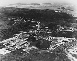 Fleet Admiral Chester W. Nimitz's CinCPac-POA headquarters being built in January 1945