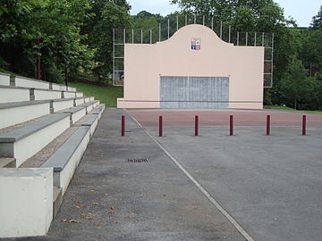 Le fronton.