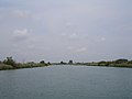 Il fiume Stella nel tratto tra l'estuario e il paese di Precenicco.