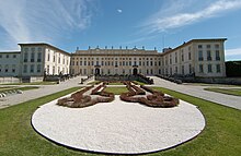 Photographie de la façade de la Villa Arconati.