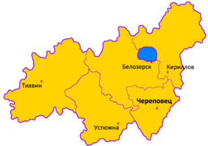 Череповецкая губерния на карте