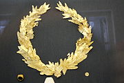 Goldener Kranz, hellenistisch (Keramikos Museum, Athen)