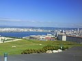 Vista xeral do istmo da Coruña dende o Monte de San Pedro.