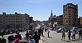 Looking down Beacon Street in the same location as above.