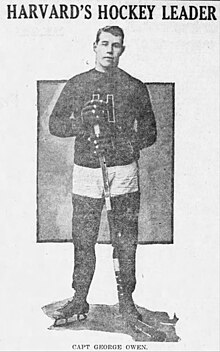 Description de l'image George Owen, Captain of Harvard hockey team 1922-1923 season.jpg.