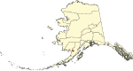 State map highlighting Bristol Bay Borough