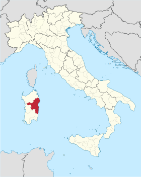 Localisation de Province de Nuoro