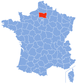 Localizacion d'Oise en França