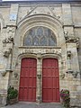 Église Saint-Gilles : double porte.