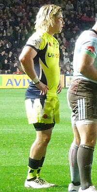 Faf de Klerk im Trikot der Sale Sharks 2017