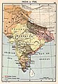 Mapa de India en 1795.