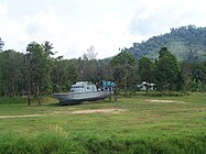 Kapal polisi hanyut oleh tsunami, di Khao Lak