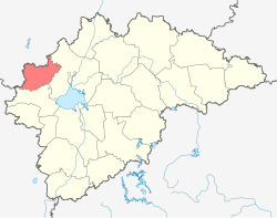 Location of Bateckas rajons