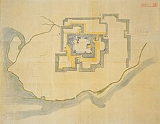 Plan der Burg Yatsushiro