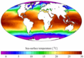 WOA sea surface temperature