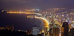 Vista nocturna de Benidorm